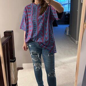 NEW! Marc Jacobs The Monogram Big Tee -Unisex -Blue/Purple